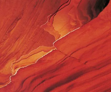Edges of eroding sandstone layers Foto stock