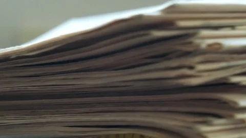 Edges of a newspaper pages Stock Footage 115991514