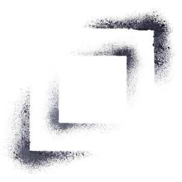 Edges of stencils Stock Photos