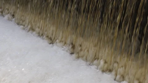 Edges of waterfall meet, 4K Video stock 225364442