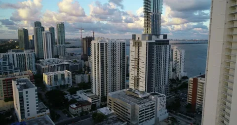 Edgewater at sunset Stock Footage 144655696