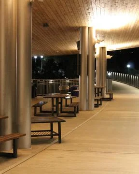 Edgewater tower path Stock Photos