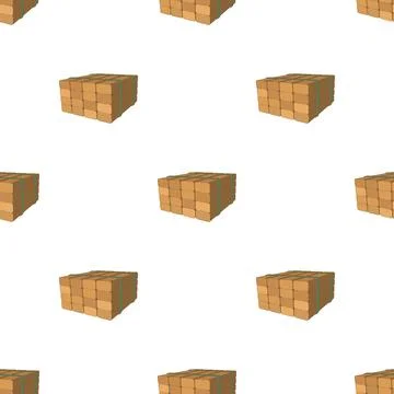 Edging board in stack pattern seamless vector Stock Illustration