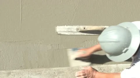 Edging fresh concrete.m2ts Stock Footage 16798296