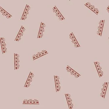 Edging garden maintenance glyph vector seamless pattern Stock Illustration