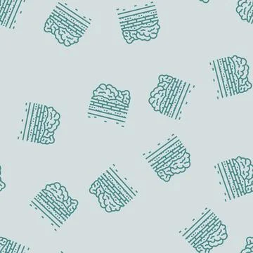 Edging garden maintenance line seamless pattern Stock Illustration