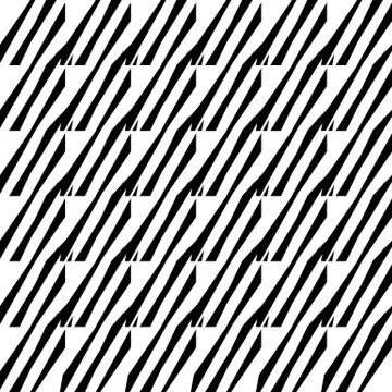 Edgy abstract pattern with lines, stripes. Repeatable abstract vector. Stock Illustration
