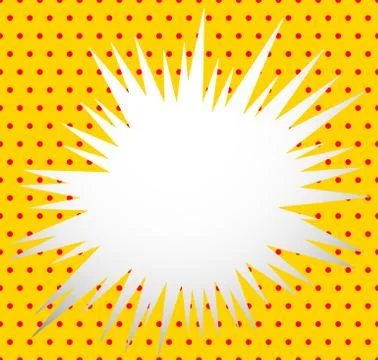 Edgy blank explosion shape isolated. Abstract vector element. Stock Illustration