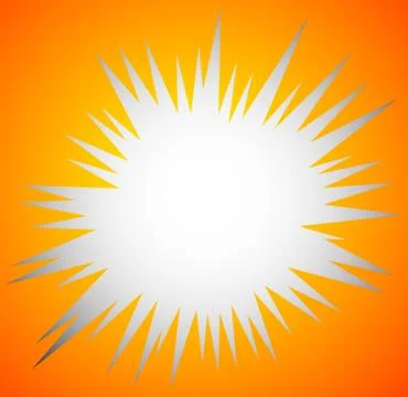 Edgy blank explosion shape isolated. Abstract vector element. 스톡 일러스트