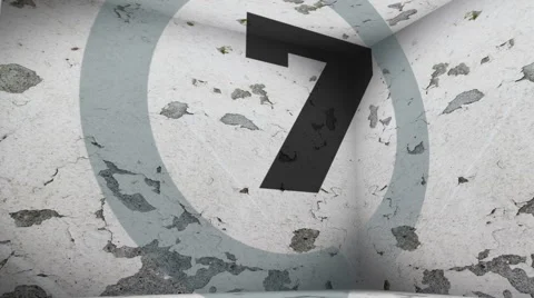 Edgy countdown Stock Footage 40974229