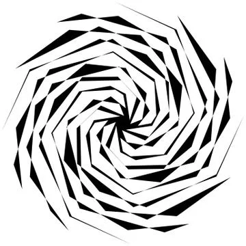 Edgy geometric element, random shape. Abstract monochrome illustration. Stockillustratie