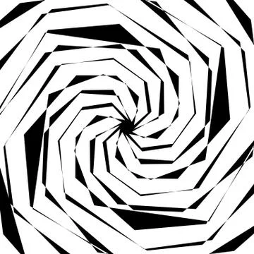 Edgy geometric element, random shape. Abstract monochrome illustration. 库存插图