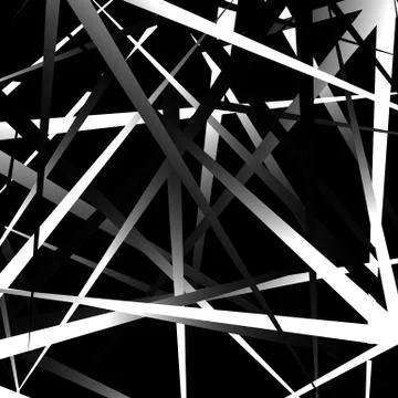 Edgy, pointed random overlapping shapes. Abstract art. Illustrazione stock