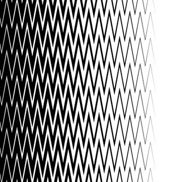 Edgy, pointed zigzag lines, jagged lines. Vertically seamless. Stock Illustration
