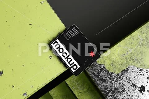 Edgy Poster Mockup Display Modèle PSD