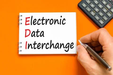 EDI electronic data interchange symbol. Concept words EDI electronic data i.. Stock-Fotos