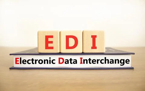 EDI electronic data interchange symbol. Concept words EDI electronic data i.. Stock-Fotos