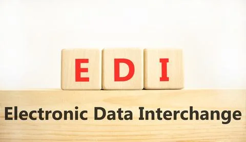 EDI electronic data interchange symbol. Concept words EDI electronic data i.. Stock-Fotos