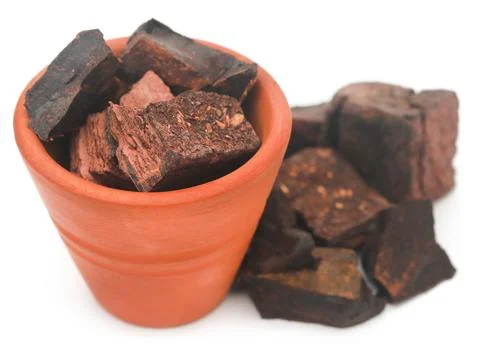 Edible black catechu Stock Photos
