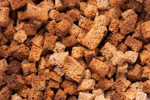 Edible stack small cracker from bread Foto stock