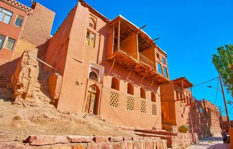 The edifices of Abyaneh, Iran Stock Photos