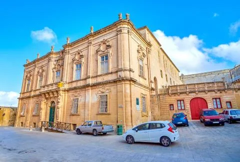 The edifices of Mdina, Malta Stock Photos