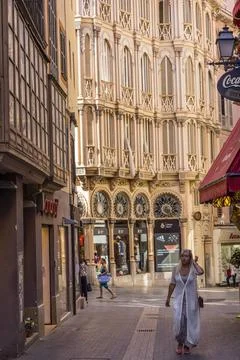  edificio Can Corbella (finales del XIX-principios del XX) edificio Can Co... Stock Photos