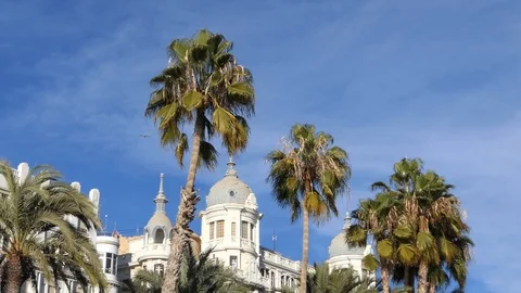 Edificio Carbonell building Explanada de Espana Alicante Valencia Spain Vidéo 102047389