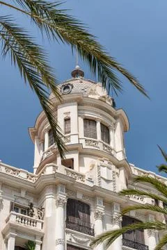 Edificio Carbonell, a historic building in Alicante - Spain. Built in 1918 Fotos de archivo