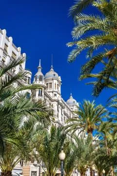 Edificio Carbonell, a historic building in Alicante, Spain. Built in 1918 Fotos de archivo