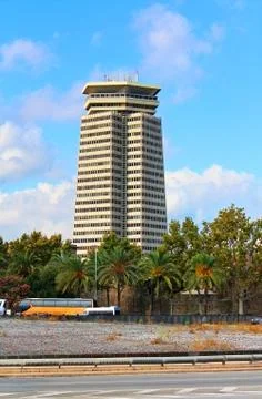 The Edificio Colon in Barcelona, Spain Stock Photos