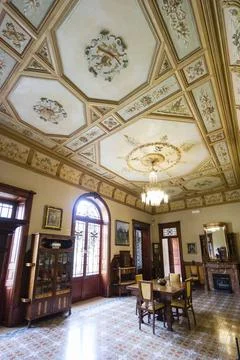  Edificio de estilo modernista de Can Prunera Edificio de estilo modernist... Stock Photos