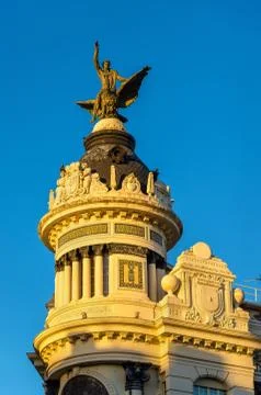 Edificio de la Union y el Fenix, a historic building in Cordoba, Spain. Built in Fotos de archivo