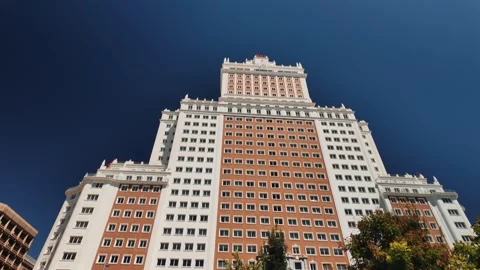 Edificio España Skyscraper In Plaza De España Stock Footage 346120819