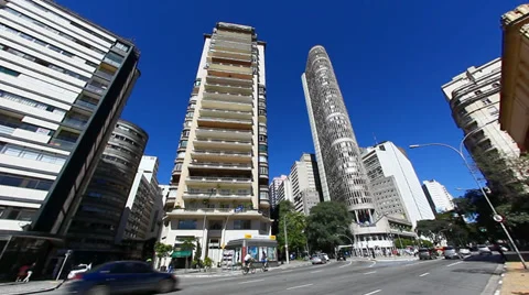 Edifício Italia Sao Paulo Brazil skyline Vidéo 28934257