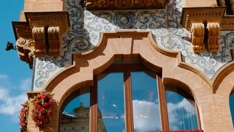 Edificio Pedro Roldan, Seville, Andalusia, Spain Stock Footage 240833984