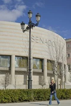  Edificio Senado, Calle de Bailen, Madrid, Spanien *** Edificio Senado, Ca... Stock Photos