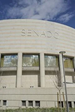  Edificio Senado, Calle de Bailen, Madrid, Spanien *** Edificio Senado, Ca... Stock Photos