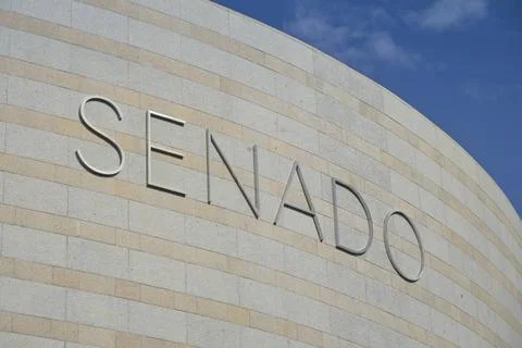  Edificio Senado, Calle de Bailen, Madrid, Spanien *** Edificio Senado, Ca... Stock Photos