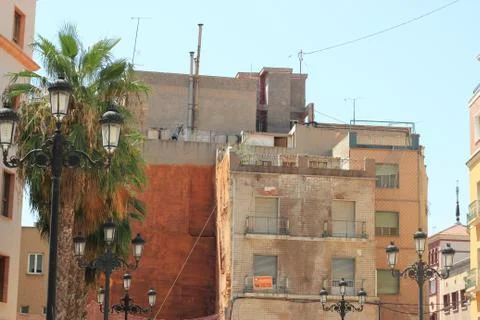 Edificios en Cartagena, Murcia, España Stock Photos