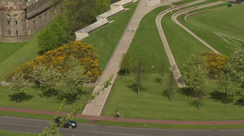 Edinburgh 50Mbs clip 2 Stock Footage 24234829
