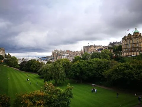 Edinburgh Atmosphere 库存照片