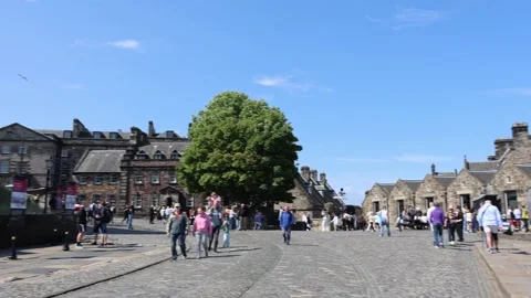 Edinburgh Castle Argyle Battery Vídeo Stock 341065968