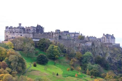 Edinburgh castle close up Foto stock