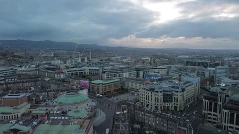 EDINBURGH CASTLE DRONE VIDEO Video stock 254586501