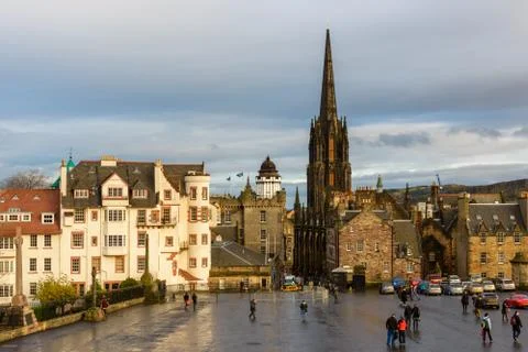 The Edinburgh Castle Esplanade Stock Photos