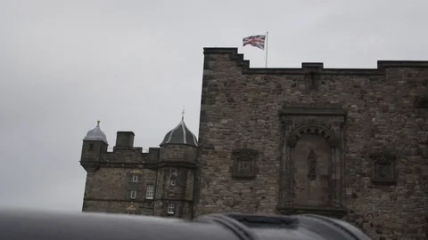 Edinburgh Castle Flag Stock Footage 122951904
