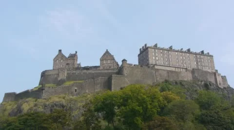 Edinburgh Castle Stock Footage 56697950