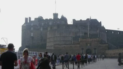 Edinburgh Castle Stock Footage 56698324