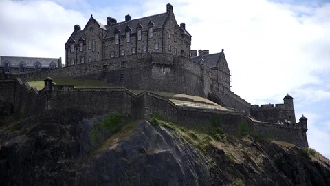 Edinburgh castle Stock Footage 112153329